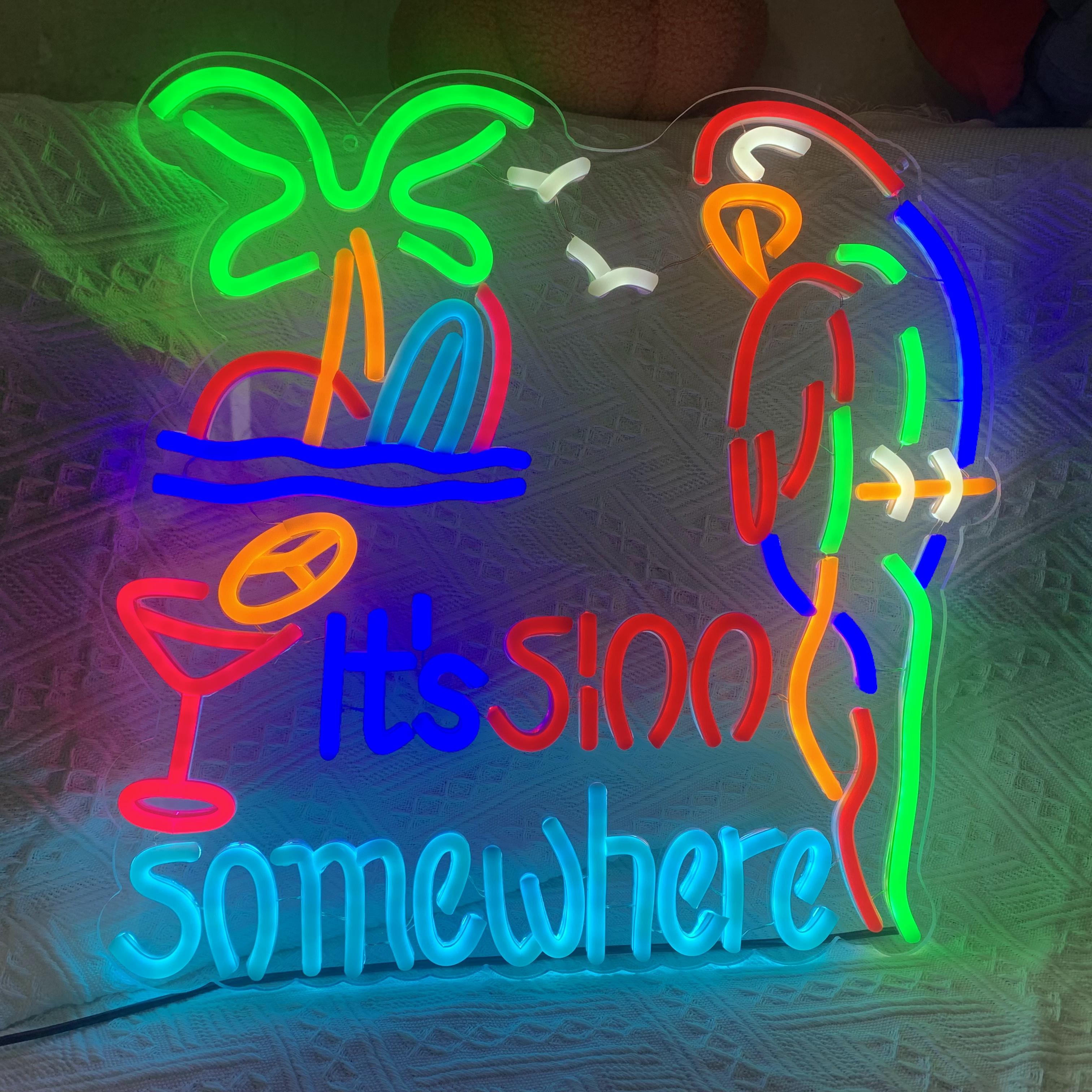 its 5 OClock Somewhere Neon Light Sign