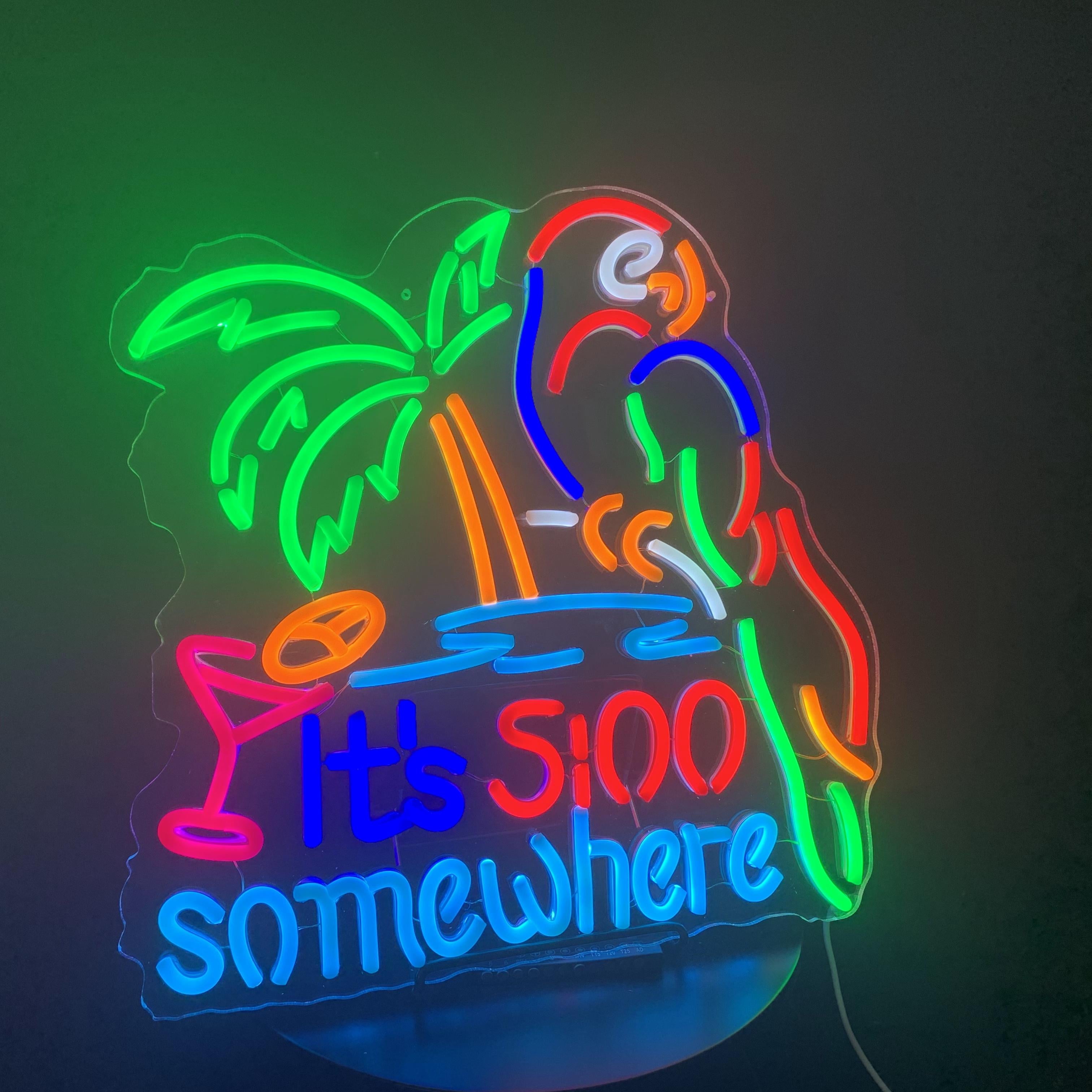 its 5 OClock Somewhere Neon Light Sign