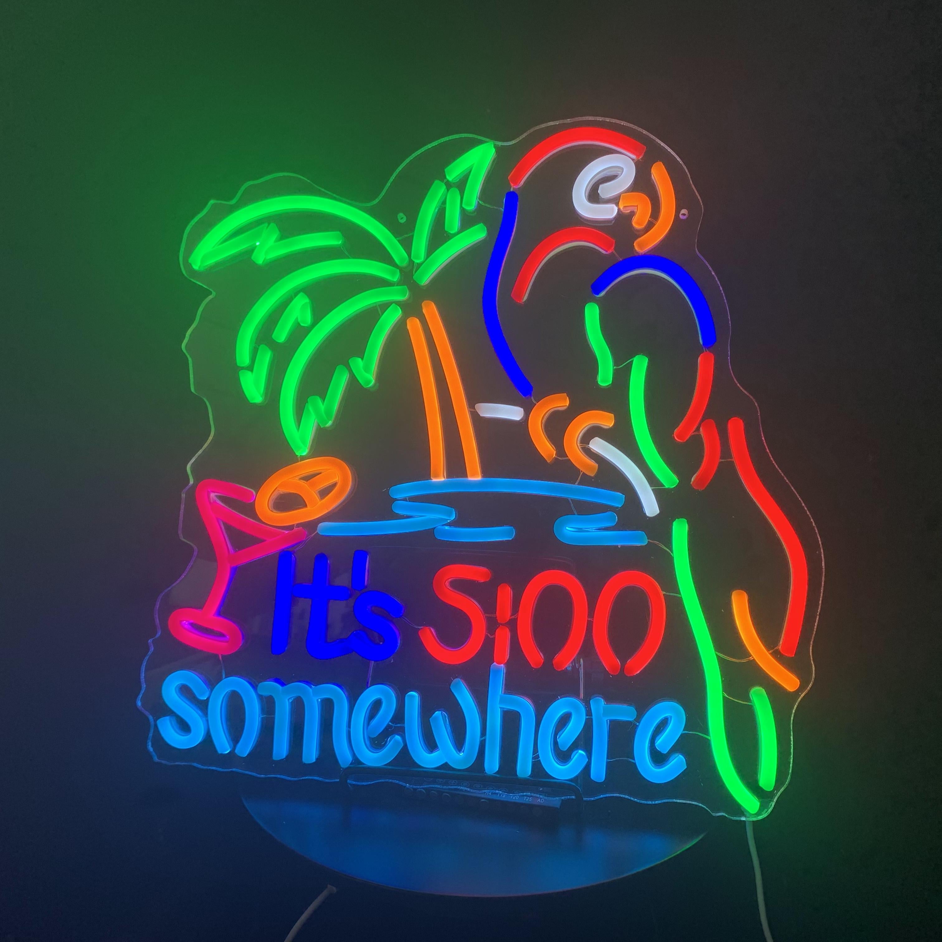 its 5 OClock Somewhere Neon Light Sign