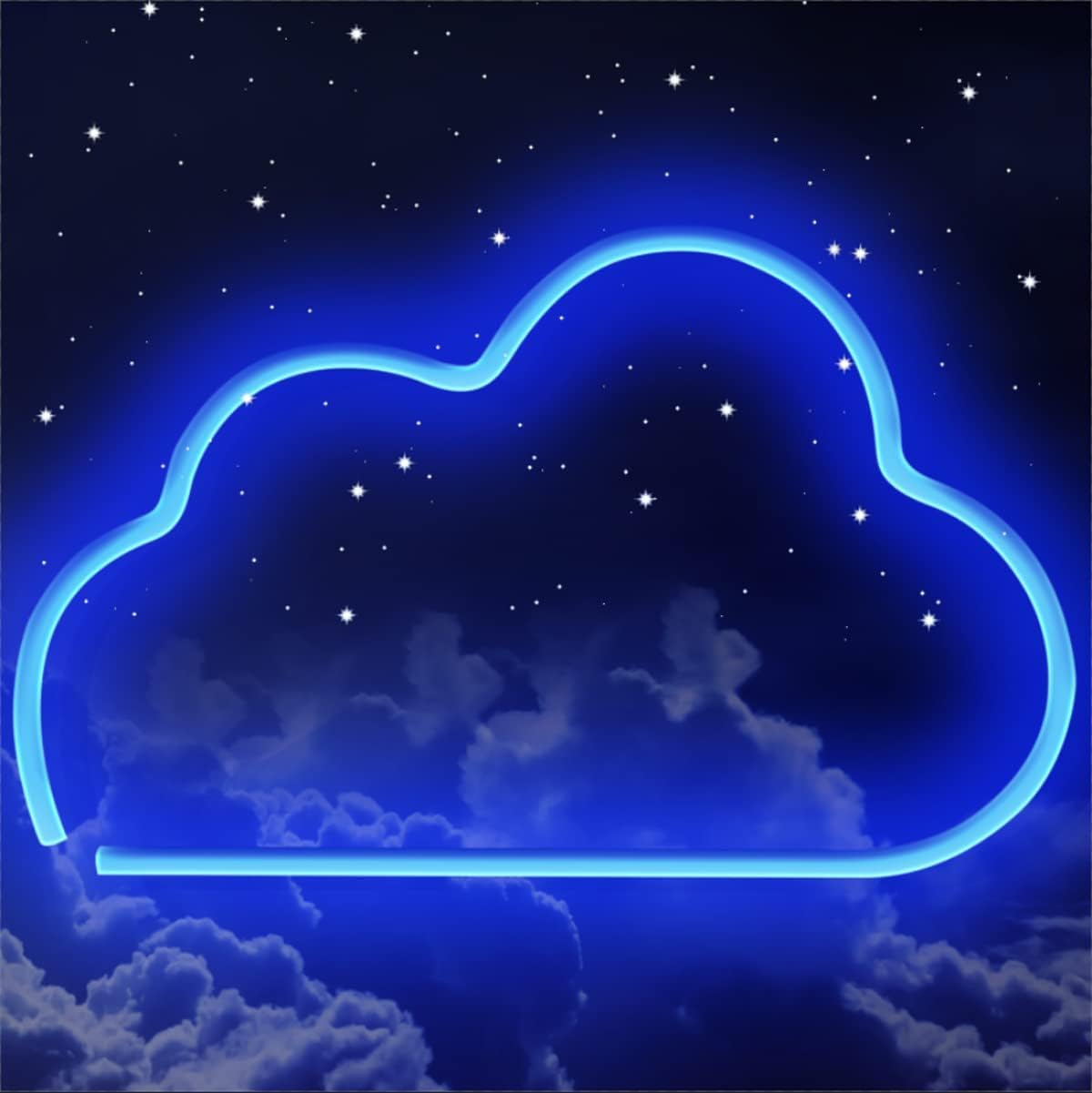 Its 5 o'clock somewhere neon sign for wall decor cloud