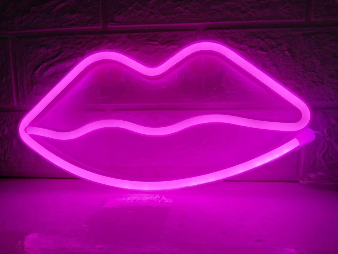 Its 5 o'clock somewhere neon sign for wall decor lip