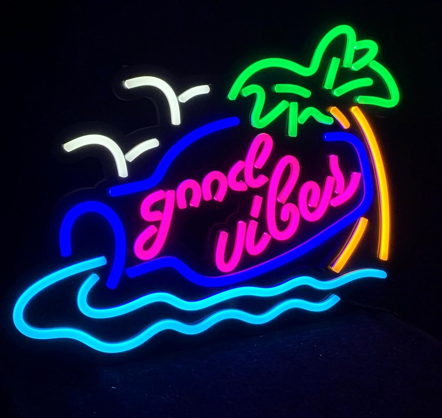 LDGJ happy hour Neon Signs for man cave wall decor LED light