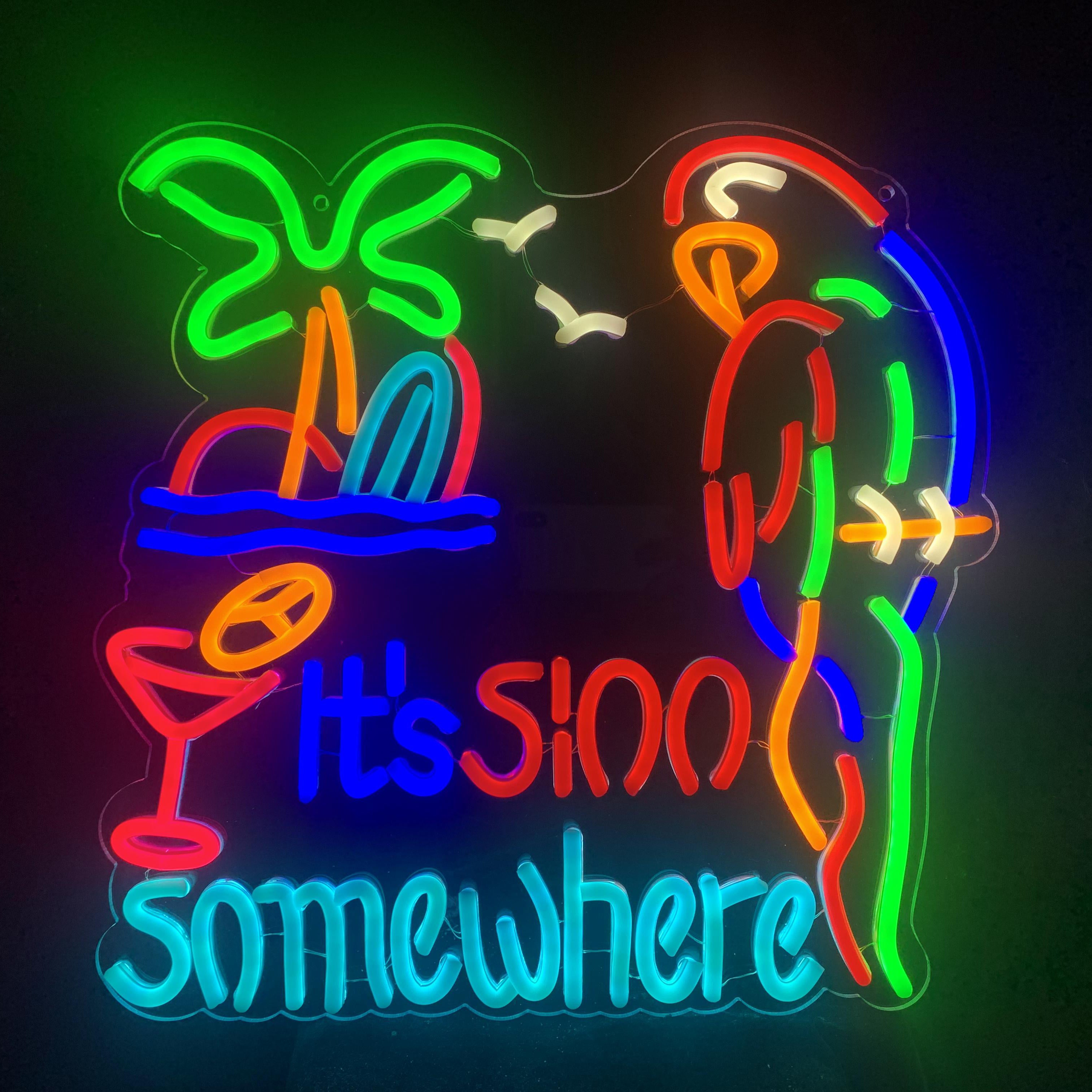 its 5 OClock Somewhere Neon Light Sign