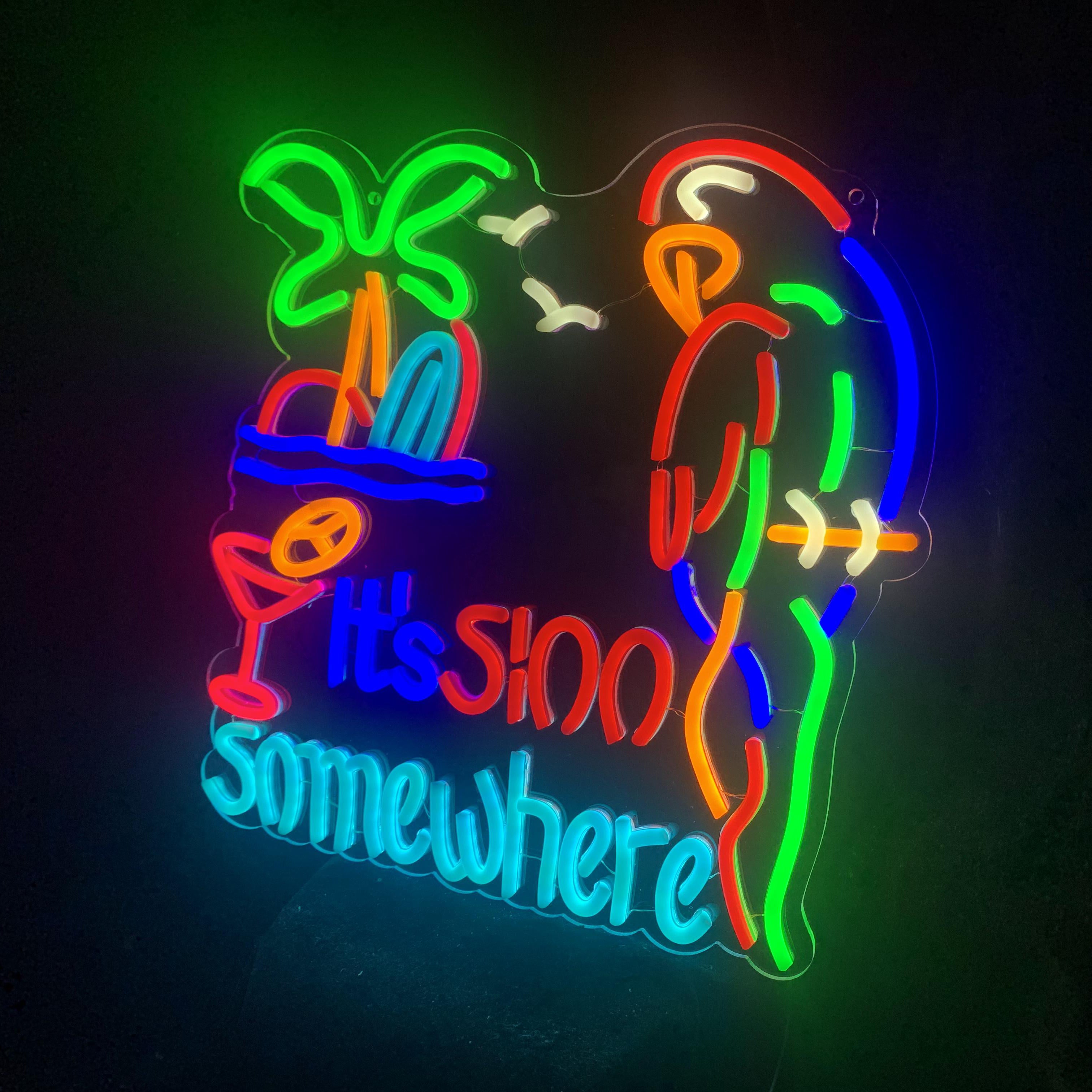 its 5 OClock Somewhere Neon Light Sign