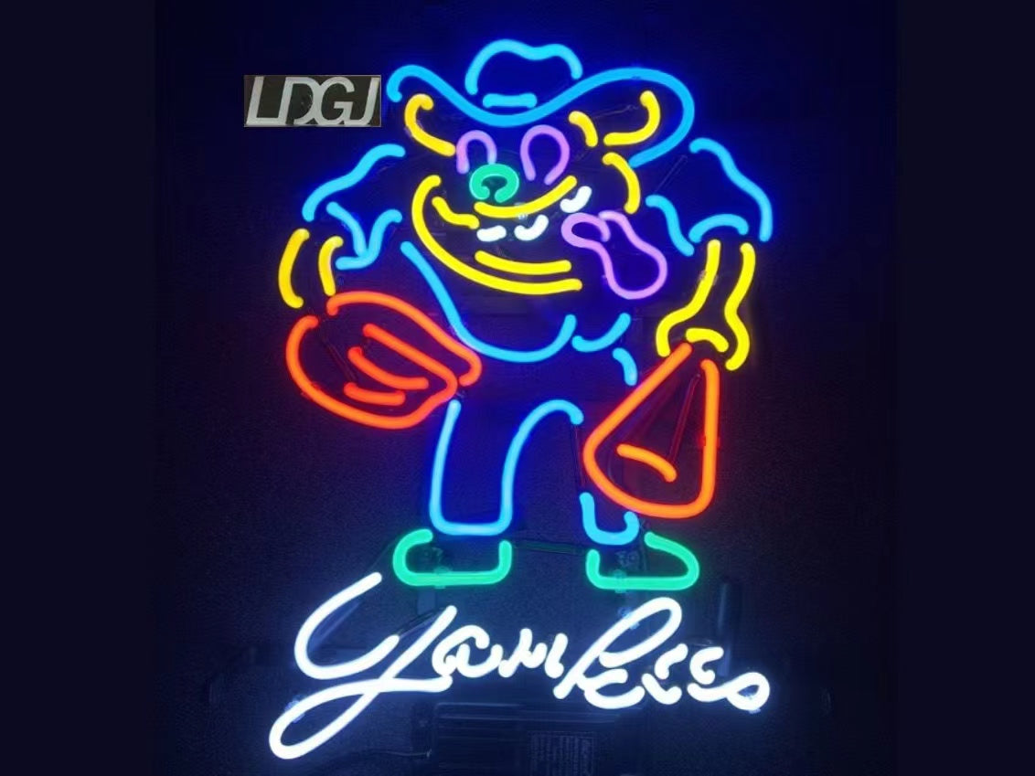 LDGJ Yankees Handmade Glass Neon Sign