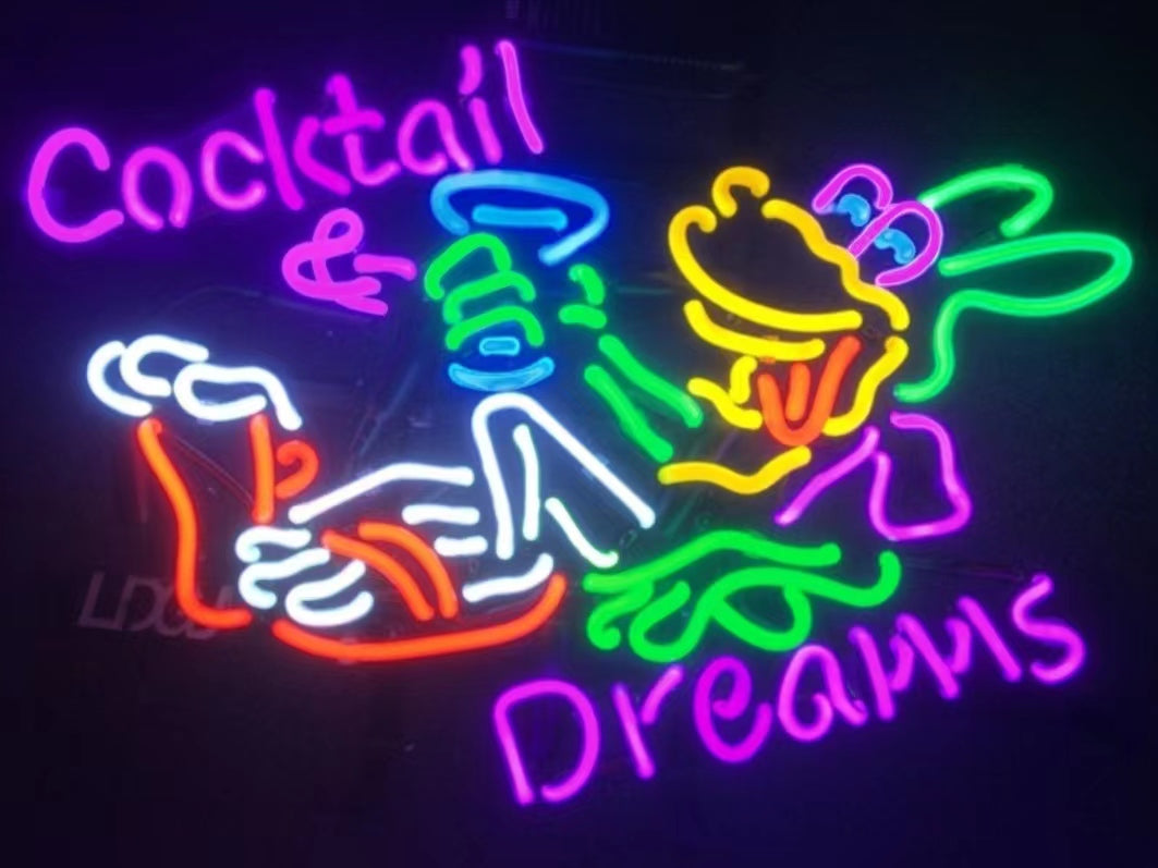 LDGJ Cocktails and Dreams Handmade Neon Sign