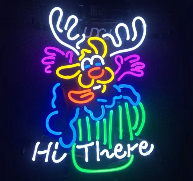 LDGJ Hi There Handmade Glass Neon Sign