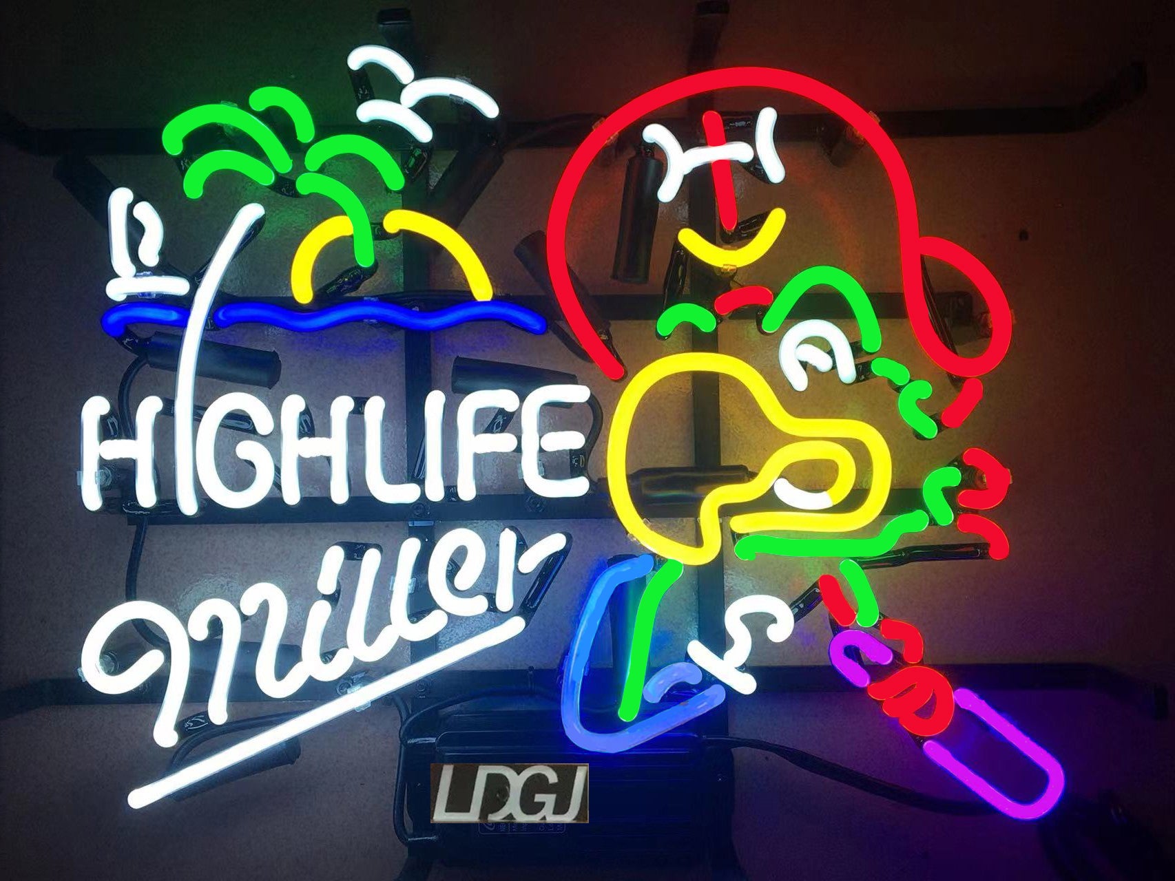 LDGJ Miller HIGHLIFE Handmade Glass Neon Sign