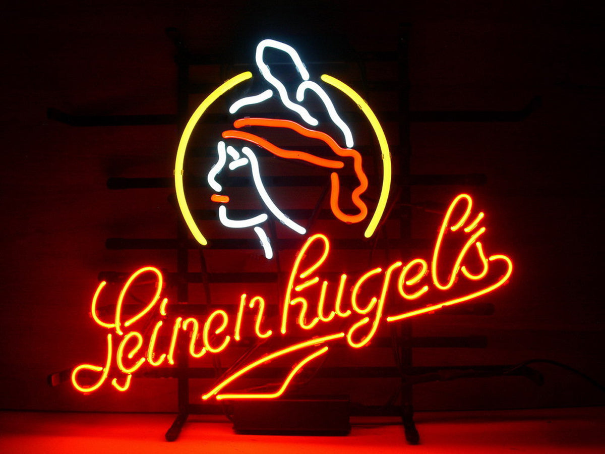 LDGJ LEINENKUGELS  Neon Signs Light Real Glass